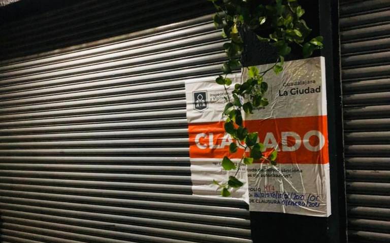 Clausuran en Guadalajara a 4 comercios por incumplir protocolos
