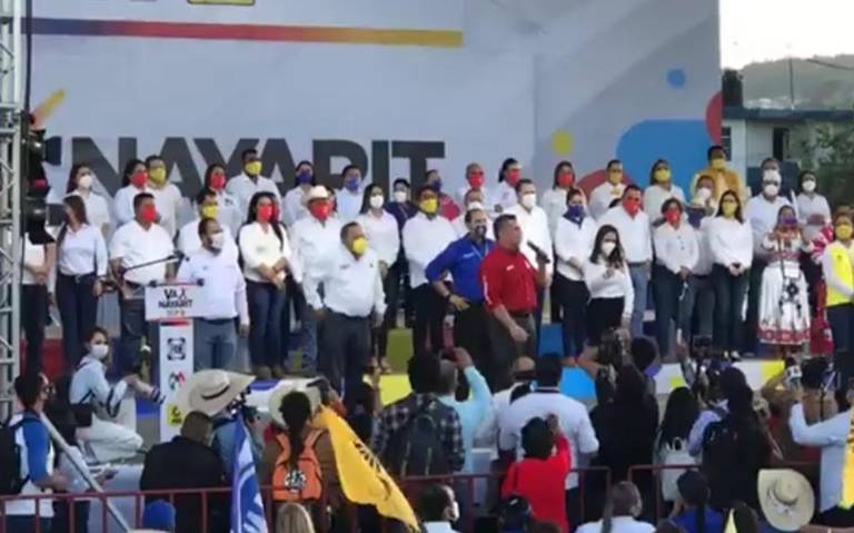 En toma de protesta a candidatos de “Va por Nayarit” exigen a AMLO saque las manos de las elecciones