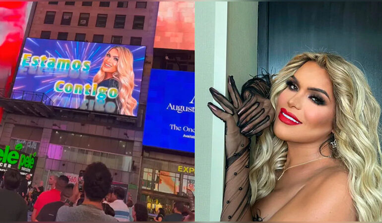 Wendy Guevara aparece en Times Square, Nueva York