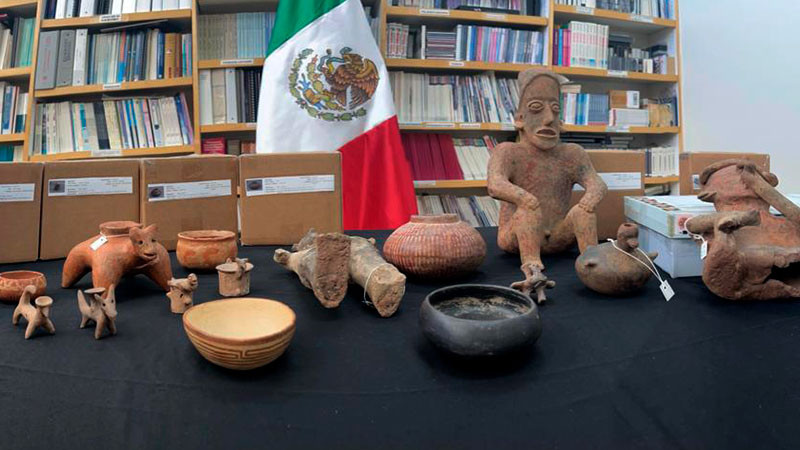 México recibe 60 piezas arqueológicas de origen mexicano entregadas voluntariamente de EU
