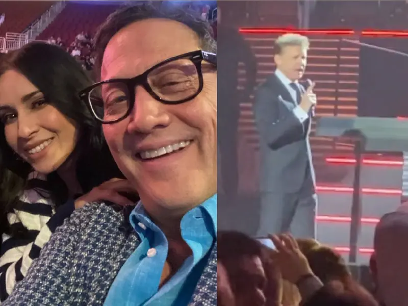 Rob Schneider acude a concierto de Luis Miguel con su esposa